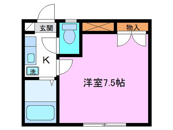 御殿町ハイツの物件間取画像